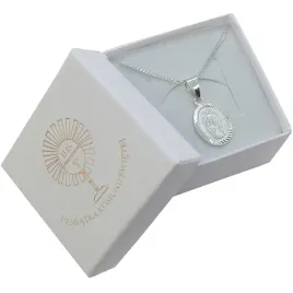 srebrny-zestaw-komunijny-lancuszek-45cm-i-medalik-komunia-chrzest