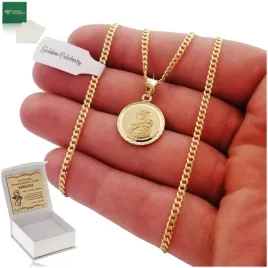 zloty-lancuszek-z-medalikiem-925-dla-dziewczynki-chlopca-komunia-chrzest