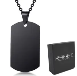 wisiorek-czarna-zawieszka-niesmiertelnik-stal-316l