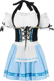 kostium-oktoberfest-blekitna-sukienka-bawarska-z-ponczchami-bawarka-l