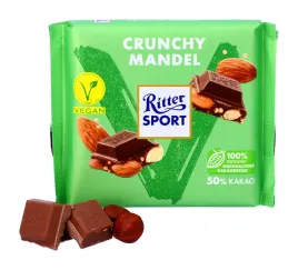 czekolada-ritter-sport-100g-chrupiace-migdaly-weganska-vegan-vege-veganska