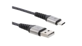 kabel-usb-c-tm-do-usb-a-tekstylny-z-wtyczkami-metalowymi-1-m-49296