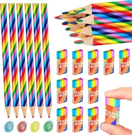 zestaw-szkolny-dla-dziecka-na-prezent-12x-teczowe-olowki-12x-gumki-4w1