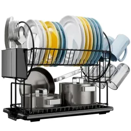 ociekacz-do-naczyn-czarny-2-poziomowy-ze-stali