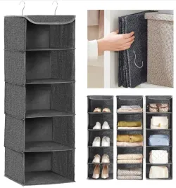 organizer-na-ubrania-skladany-regal-wiszacy-szary-zestaw-x2