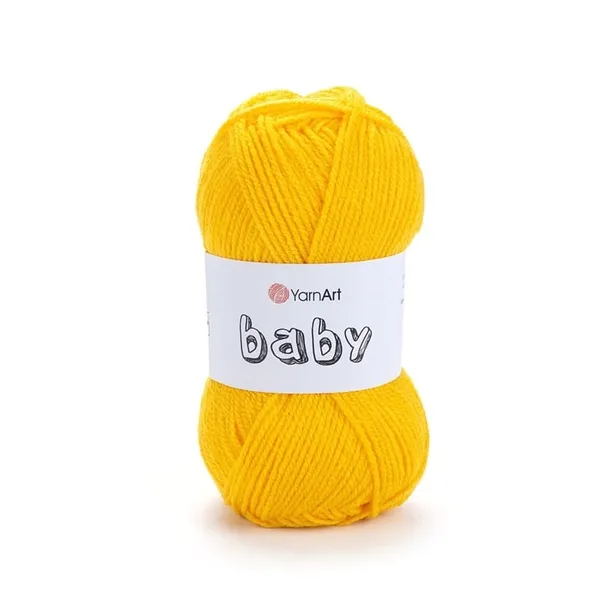Włóczka YarnArt Baby 32 żółty 50gr 150m 100% akryl