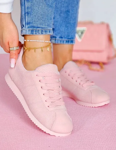 Lekkie Buty Sportowe Klasyczne Sneakersy Soft Pink 39