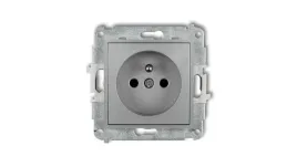 mini-gniazdo-pojedyncze-z-u-z-przeslonami-srebrny-metalik-7mgp-1zp