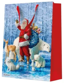 torebka-prezentowa-swiety-mikolaj-ze-zwierzetami-bardzo-duza