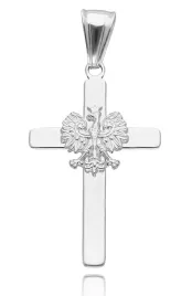 wisiorek-srebrny-gladki-krzyzyk-meski-patriotyczny-z-orlem