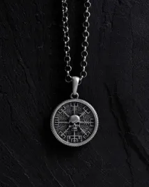 srebrny-wisiorek-vegvisir-with-skull