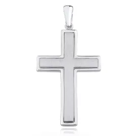 elegancki-duzy-rodowany-satynowany-srebrny-meski-krzyzyk-krzyz-srebro-925