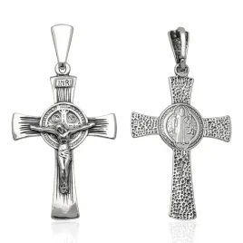 krzyzyk-srebrny-oksydowany-sw-benedykt-pr-925