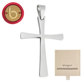 zawieszka-krzyz-chrzescijanski-krzyzyk-srebrna-stal-chirurgiczna-blingart
