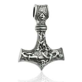 mlot-thora-wisior-srebrny-oksydowany-zawieszka-mlot-thora-duza-27g-ciezka