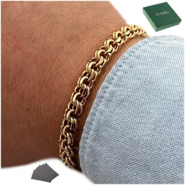 gruba-meska-zlota-bransoleta-splot-garibaldi-8-mm-stal-chirurgiczna-gratisy