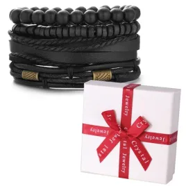 bransoletka-meska-czarna-skorzana-koraliki-4w1-m66-pudelko-crystal