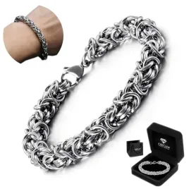 meska-bransoletka-srebrna-7mm-gruba-okragla-krolewski-splot-diamentowany