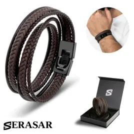 serasar-meska-skorzana-bransoletka-wrap-brazowy-40cm