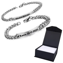 bizuteria-bransoletka-damska-meska-dla-par-z-grawerem-pancerka-z-blaszka