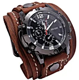 md-camel-zegarek-meski-skora-naturalna-szeroki-pasek-styl-casual-retro