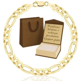zlota-bransoletka-meska-splot-figaro-pr-585-925-grawer-8-mm-prezent