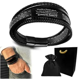 bransoletka-z-grawerem-dla-syna-meska-skorzana-prezent-od-mamy-taty-gratis