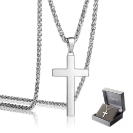 krzyzyk-z-lancuszkiem-srebrny-meski-wloski-lancuch-pancerka-krzyz-wloski