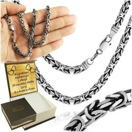 srebrny-meski-lancuszek-krolewski-38mm-pelny-kuty-oksydowany-925-grawer