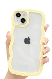 etui-do-iphone-13-i-14-61-przezroczyste-zolta-falowana-ramka-smyczka