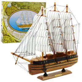model-kolekcjonerski-dekoracyjny-statek-zaglowiec-trojmasztowy-bialy-39x36