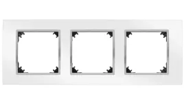 vestra-ramka-potrojna-bialy-chrom-3873-26