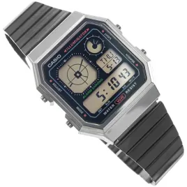 zegarek-casio-a130wegg-1aef-vintage-czarny-na-bransolecie-datownik