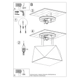 plafon-hexa-25-cekin-dlugosc-wysokosc-30-cm
