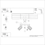 plafon-karbon-4-czarny-glebokosc-produktu-25-cm