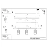 plafon-karbon-3l-taupe-glebokosc-produktu-45-cm