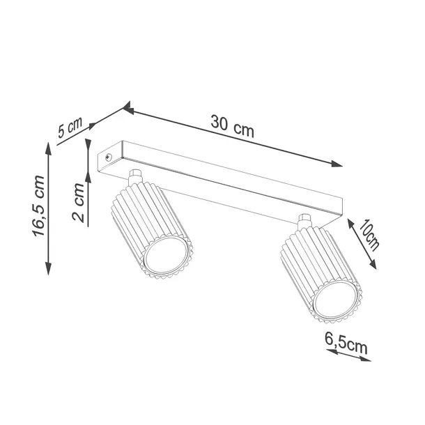 plafon-karbon-2-taupe-maksymalna-moc-pojedynczego-zrodla-swiatla-10-w