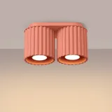 plafon-aura-2-brzoskwiniowy-gu10-ksztalt-cylindryczny