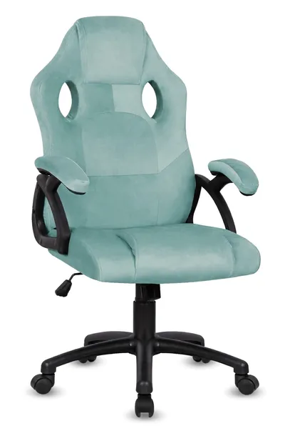 FOTEL BIUROWY GAMINGOWY OBROTOWY NIEBIESKIE KRZESŁO ERGONOMICZNY STIG