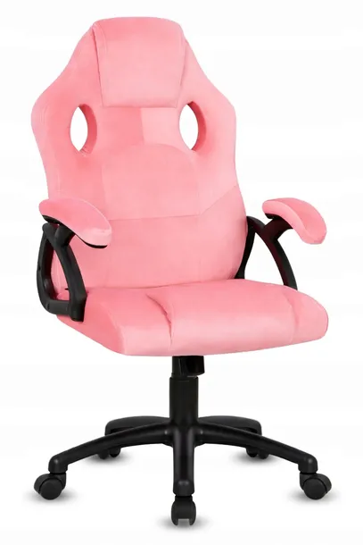 FOTEL BIUROWY GAMINGOWY OBROTOWY RÓŻOWE KRZESŁO ERGONOMICZNY STIG