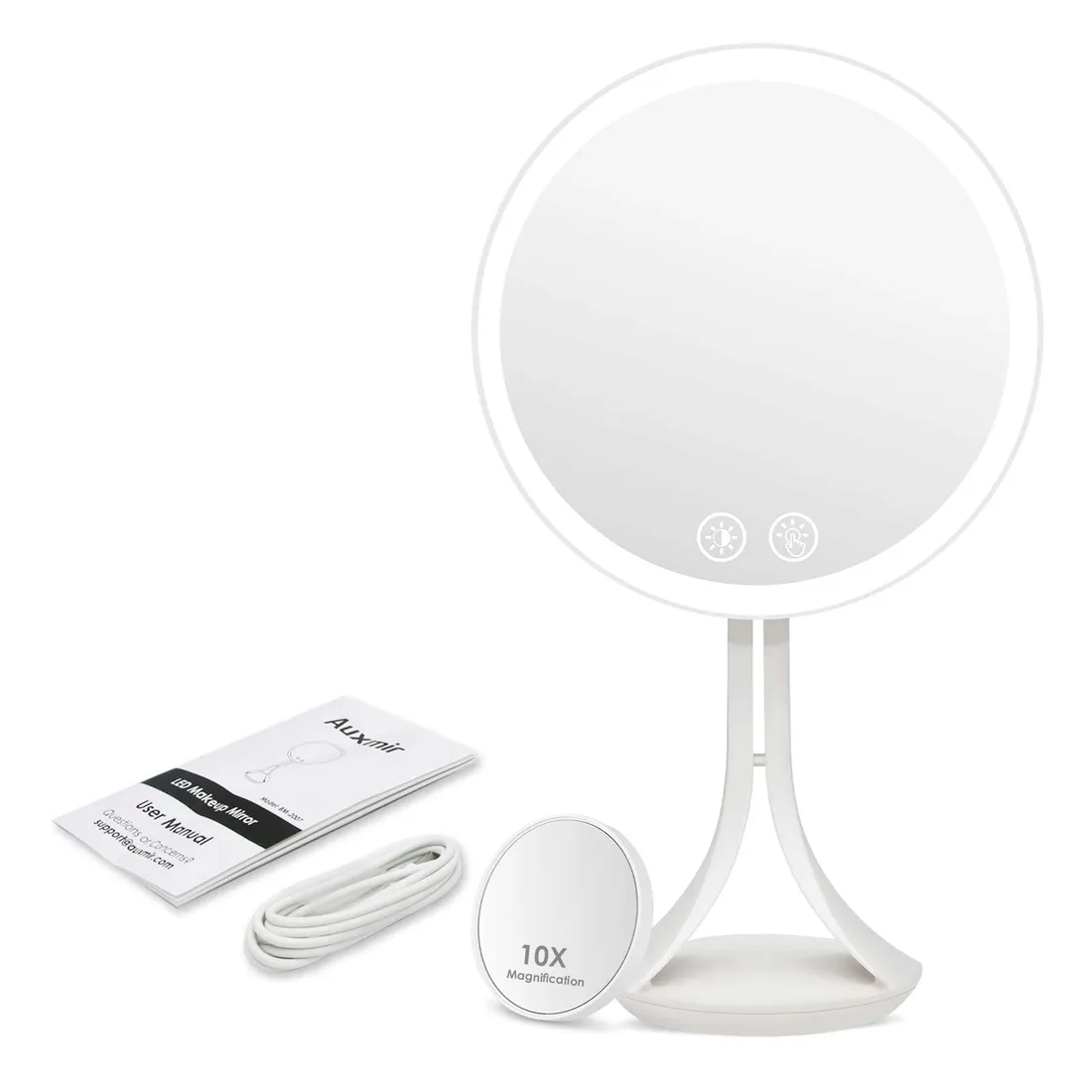 lusterko-stojace-bialy-auxmir-stan-nowy