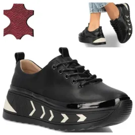 polbuty-skorzane-na-platformie-38-filippo-damskie-sneakersy-wiazane-wygodne