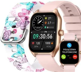 smartwatch-dziewczecy-rubicon-sms-kroki-polskie-menu-2-paski-w-komplecie
