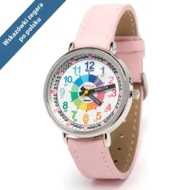 kiddus-zegarek-dzieciecy-time-teacher-polski-pu-rozowy