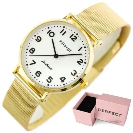 zegarek-damski-perfect-tina-box-grawer-cyfry-bransoletka-mesh-zloty