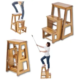 taboret-drewniane-krzeslo-drabinkowe-skladane-odcienie-brazu-661-cm