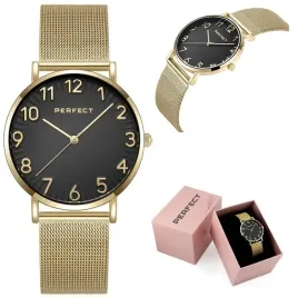 zegarek-damski-perfect-zefra-box-grawer-cyfry-bransoletka-mesh-zloty