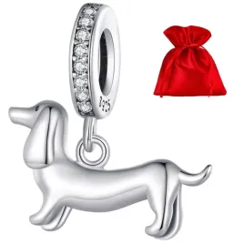 g789-pies-jamnik-srebrny-charms-zawieszka-krysztalki-beads