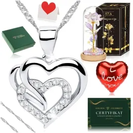 srebrny-lancuszkek-z-serduszkiem-925-roza-wieczna-led-na-urodziny-rocznice