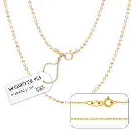 zloty-lancuszek-kulkowy-male-kulki-diamentowany-1mm-srebrny-925-45-cm